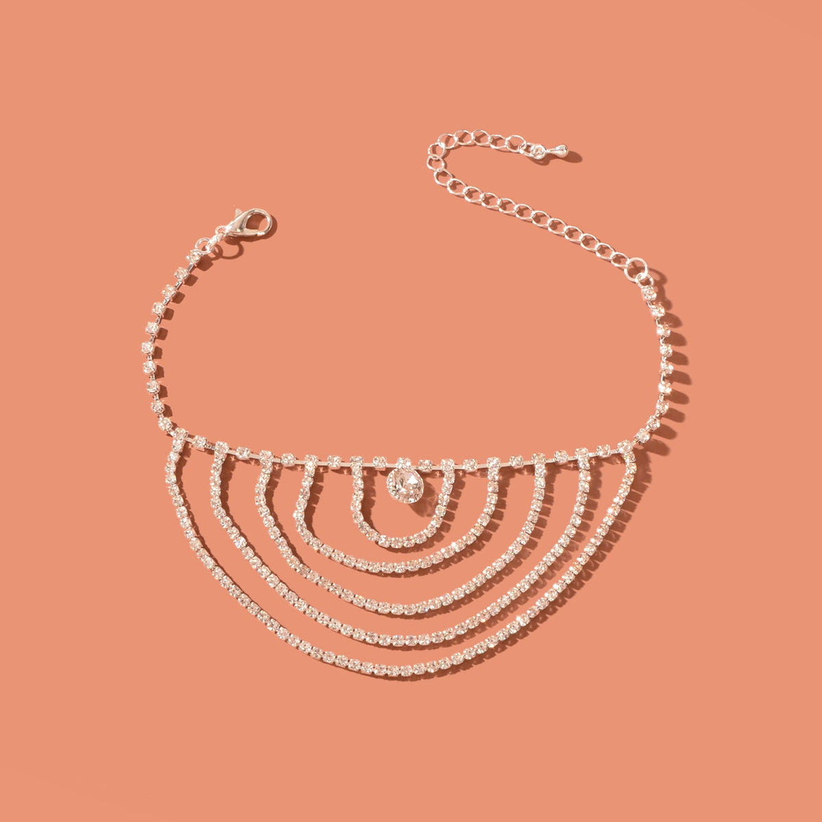 Beach Party Rhinestone Luxurious Anklet