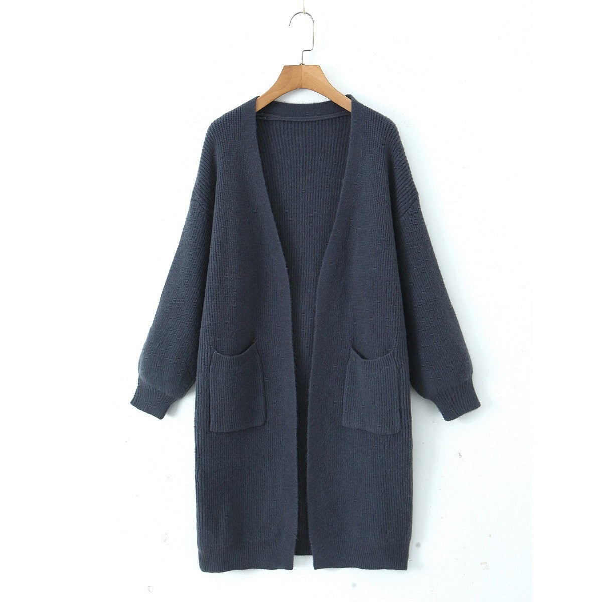 Lazy style long sweater jacket for women