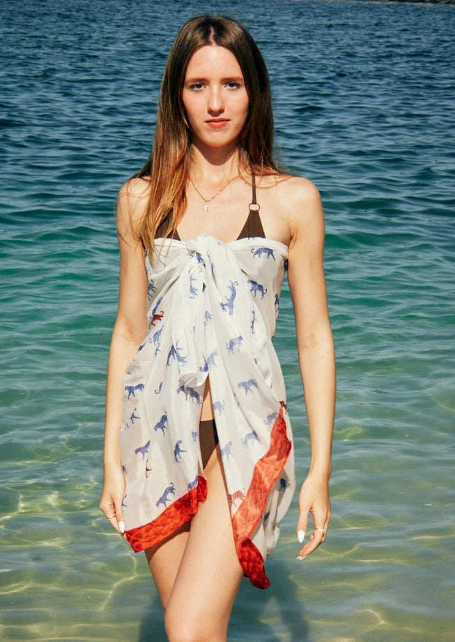 Leopard Luxe Sarong skirt wrap