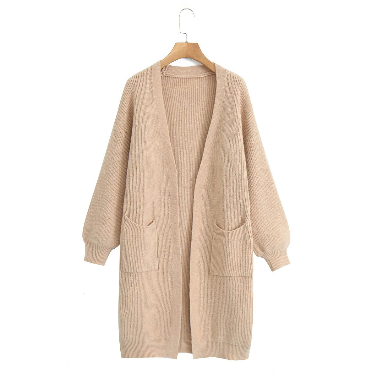 Lazy style long sweater jacket for women