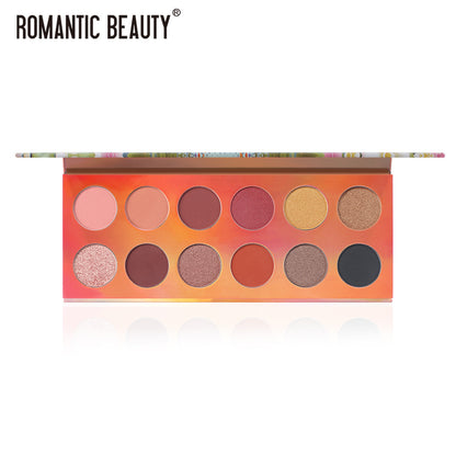 Romantic Beauty 12 Color Dazzle Eye Shadow
