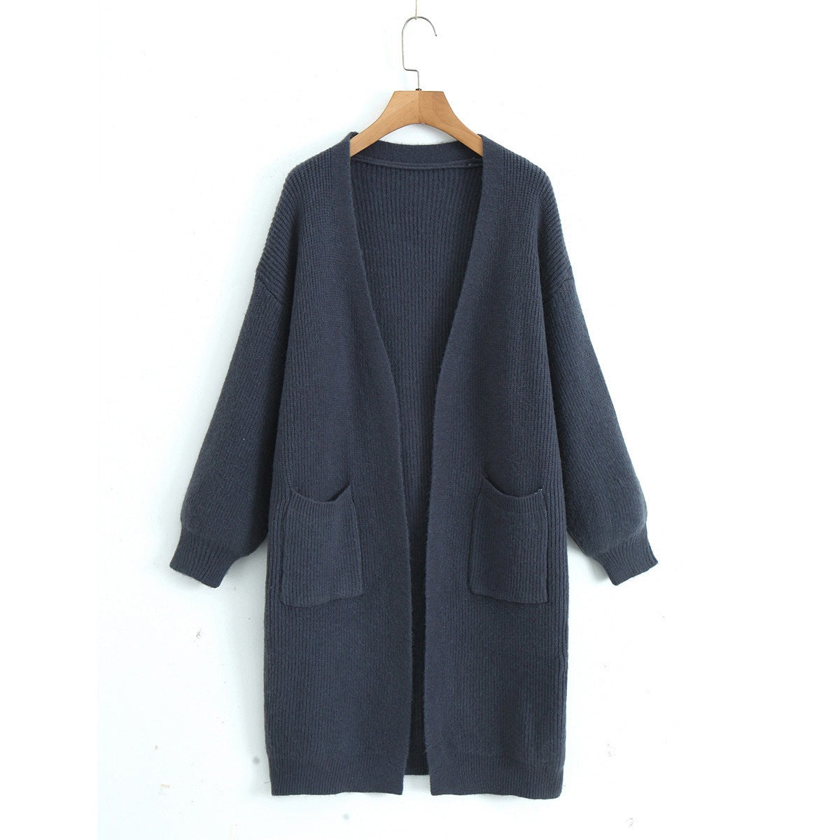 Lazy style long sweater jacket for women
