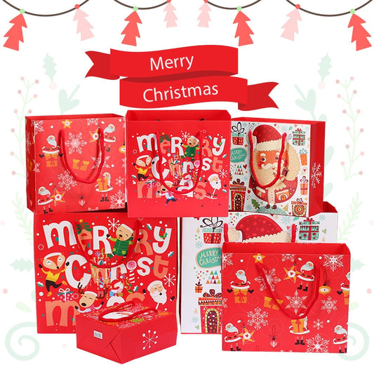 Merry Christmas Kraft Paper Gift Bags