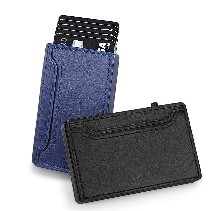 Card Holder Wallet with PU Leather Cover