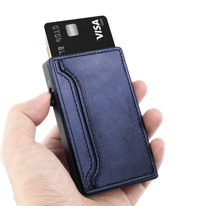 Card Holder Wallet with PU Leather Cover
