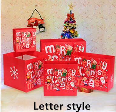 Merry Christmas Kraft Paper Gift Bags