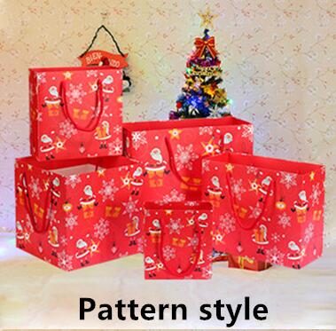 Merry Christmas Kraft Paper Gift Bags