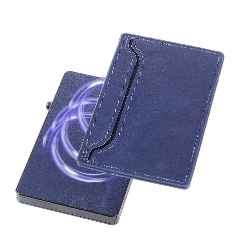 Card Holder Wallet with PU Leather Cover