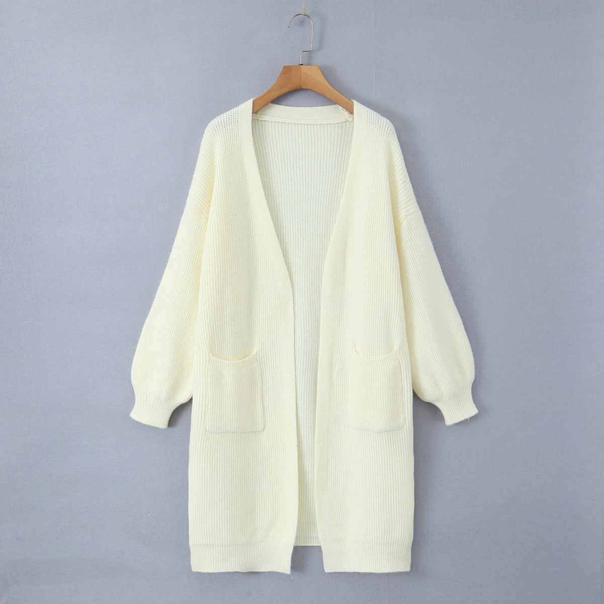 Lazy style long sweater jacket for women