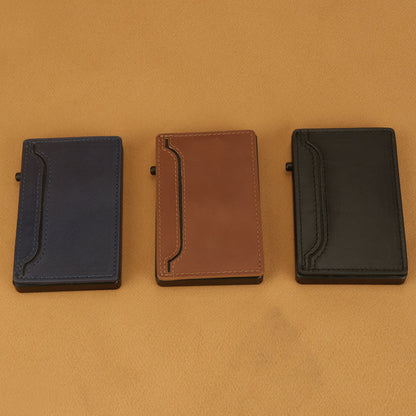 Card Holder Wallet with PU Leather Cover