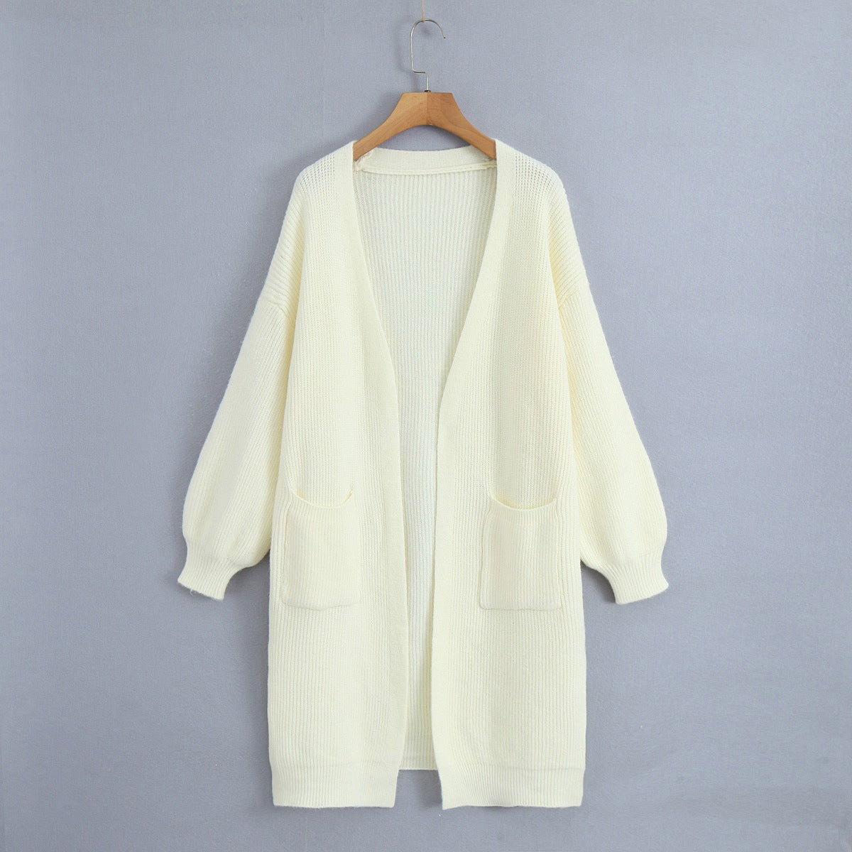 Lazy style long sweater jacket for women