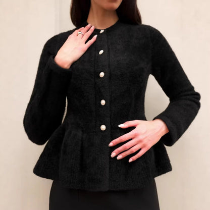 Elegant Knit Cardigan for Women, Slim Fit, Top