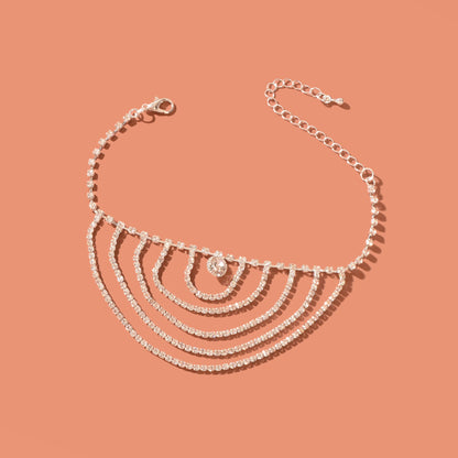 Beach Party Rhinestone Luxurious Anklet