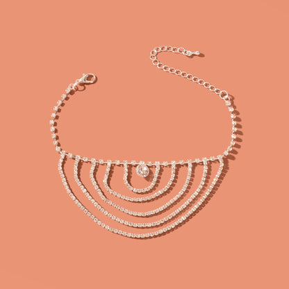 Beach Party Rhinestone Luxurious Anklet