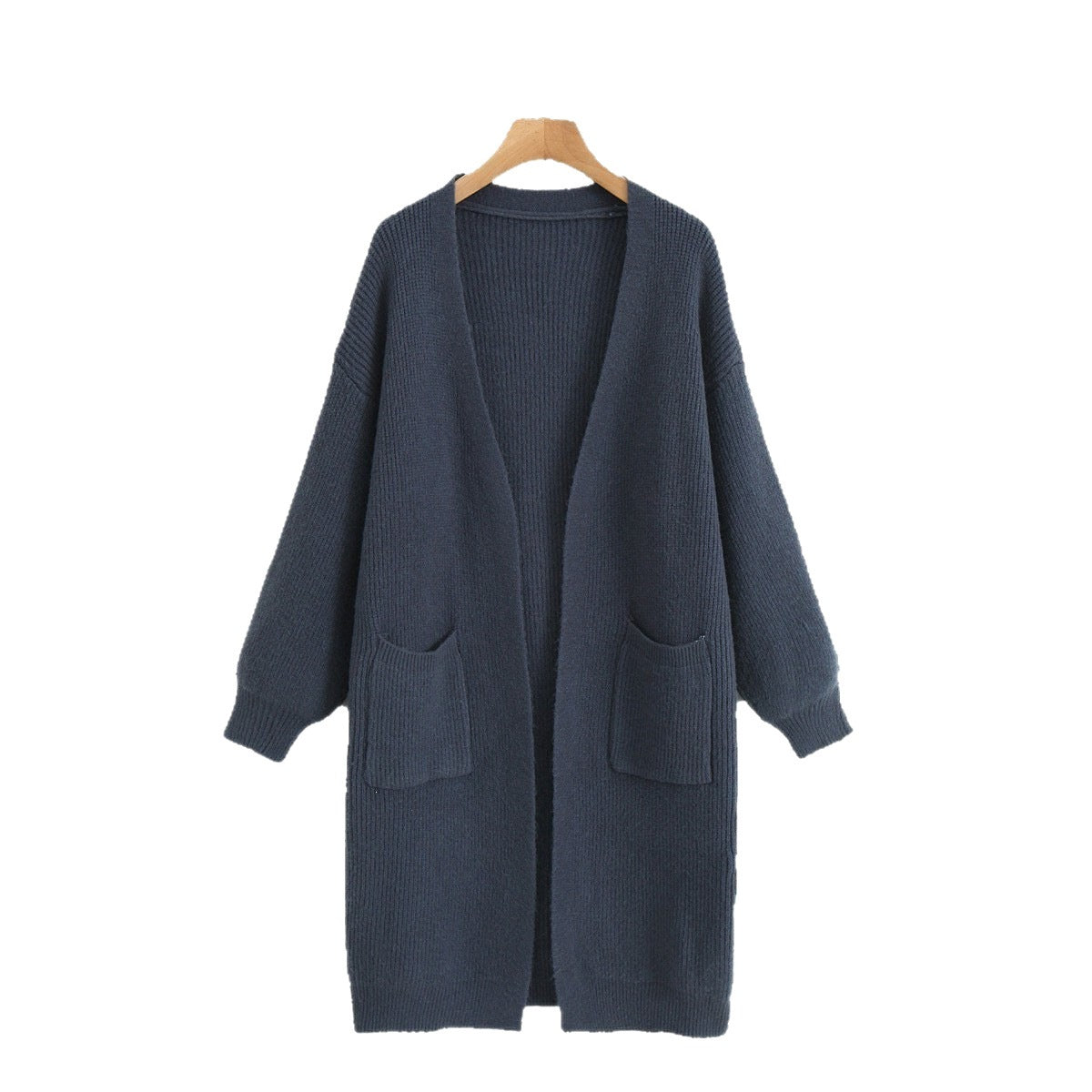 Lazy style long sweater jacket for women