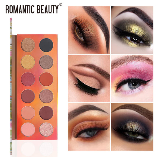 Romantic Beauty 12 Color Dazzle Eye Shadow