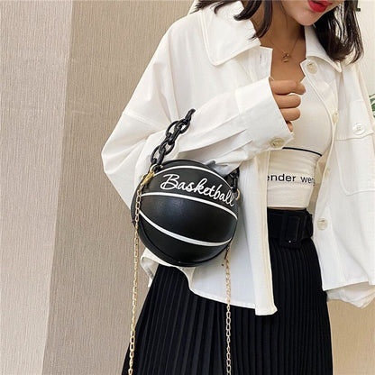 leather pink basketball  hand bags