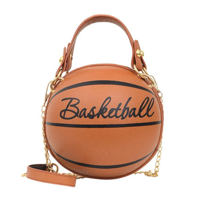 leather pink basketball  hand bags
