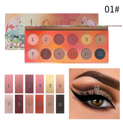 Romantic Beauty 12 Color Dazzle Eye Shadow