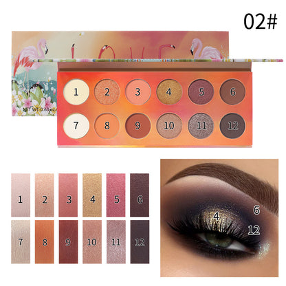 Romantic Beauty 12 Color Dazzle Eye Shadow