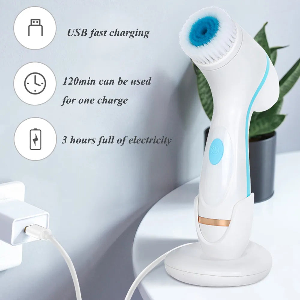 Sonic Nu Face Spin Brush Set - Galvanic Facial Spa-3