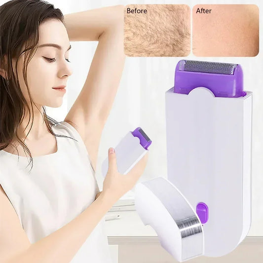 Painless underarm, body Shaver White