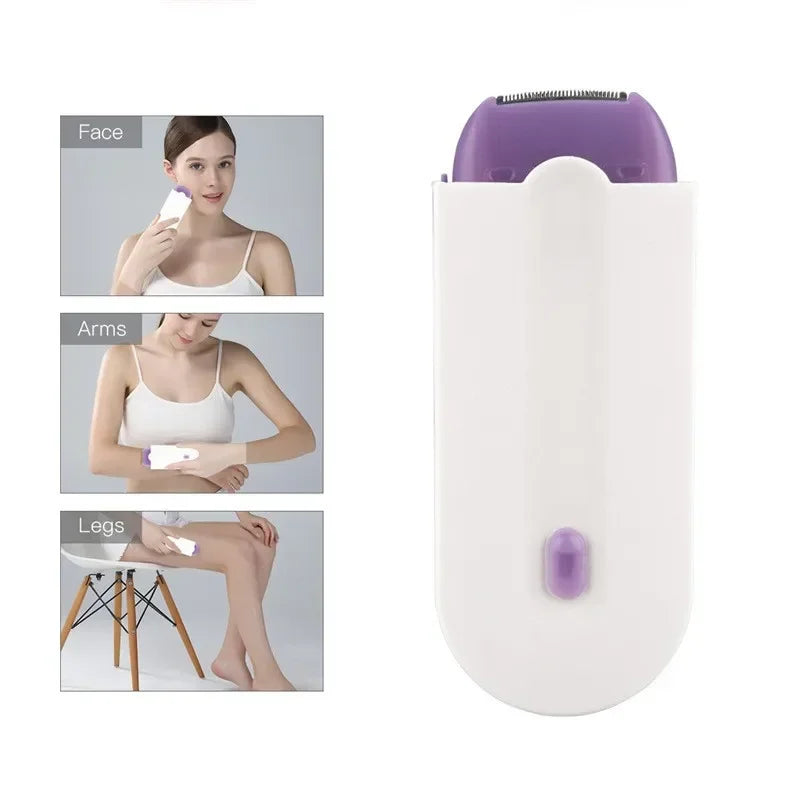Painless underarm, body Shaver White