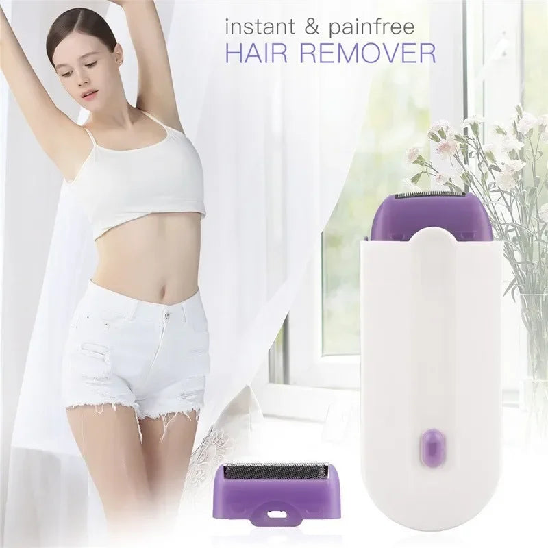 Painless underarm, body Shaver White