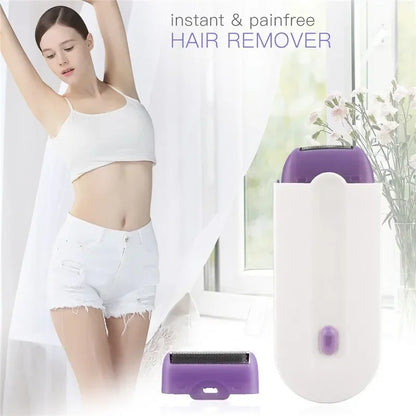 Painless underarm, body Shaver White